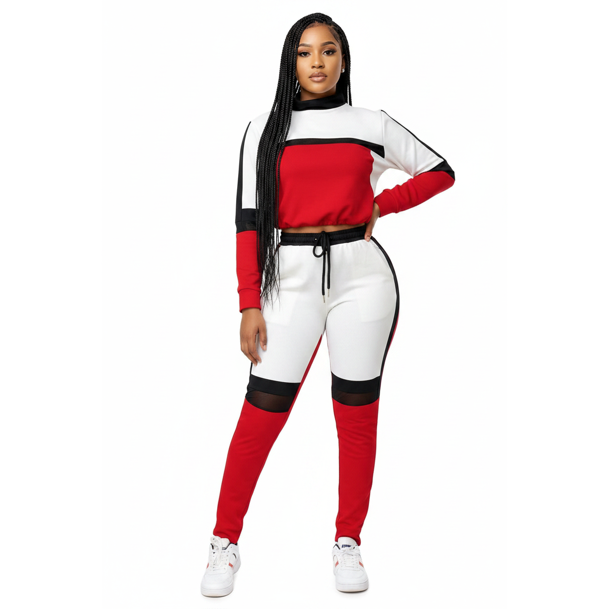 Women’s Hooded Two-Piece Tracksuit Set
