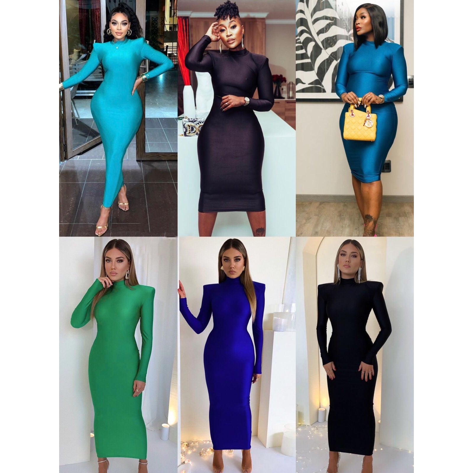 Long Sleeve Long Bodycon Dress – YELLOW SUB TRADING