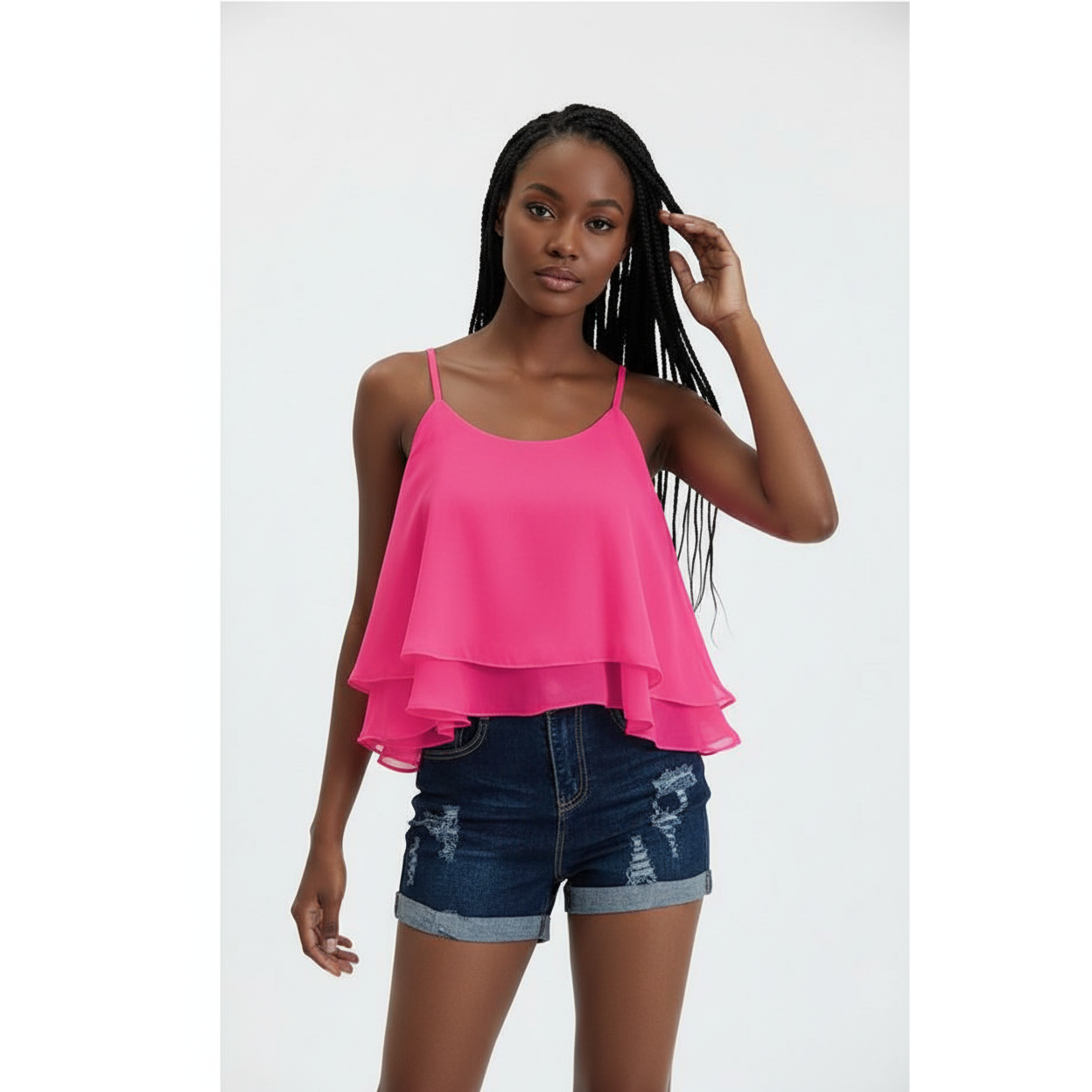Sleeveless Fashion Blouse