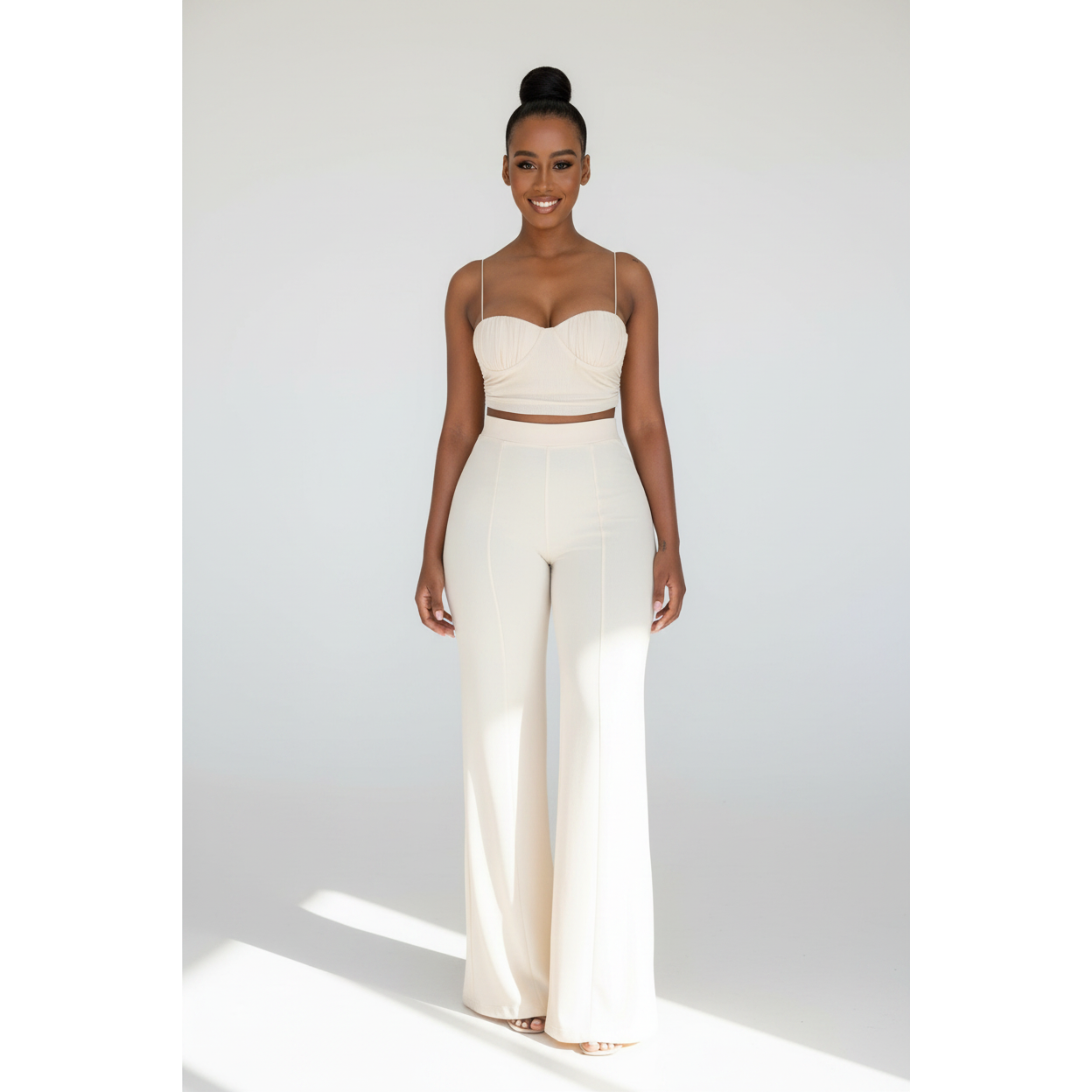 Lisa Crop Top & Wide Leg Pant Set