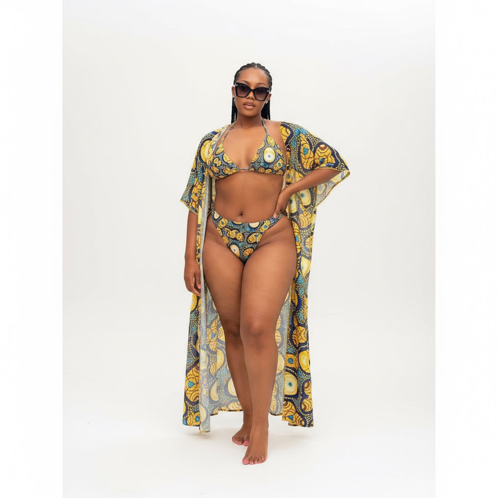 Print 3 piece Bikini Set