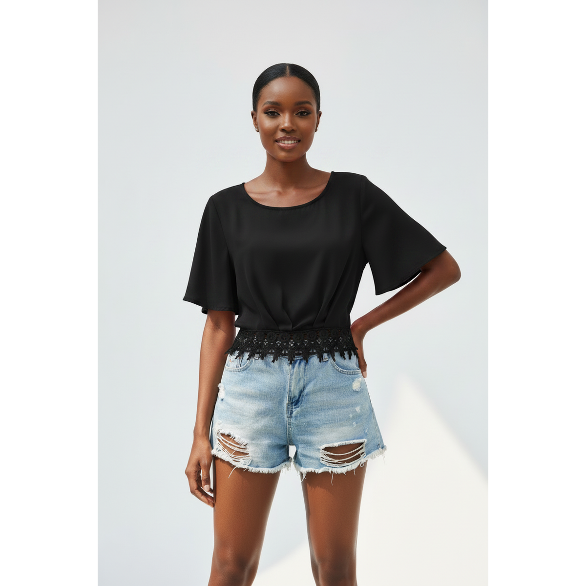 Short Sleeve Crop Top