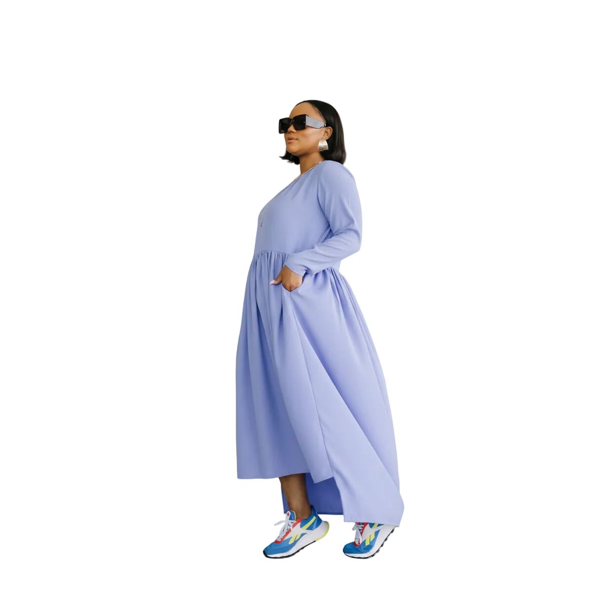 Long Sleeve Bubble Vintage Dress.