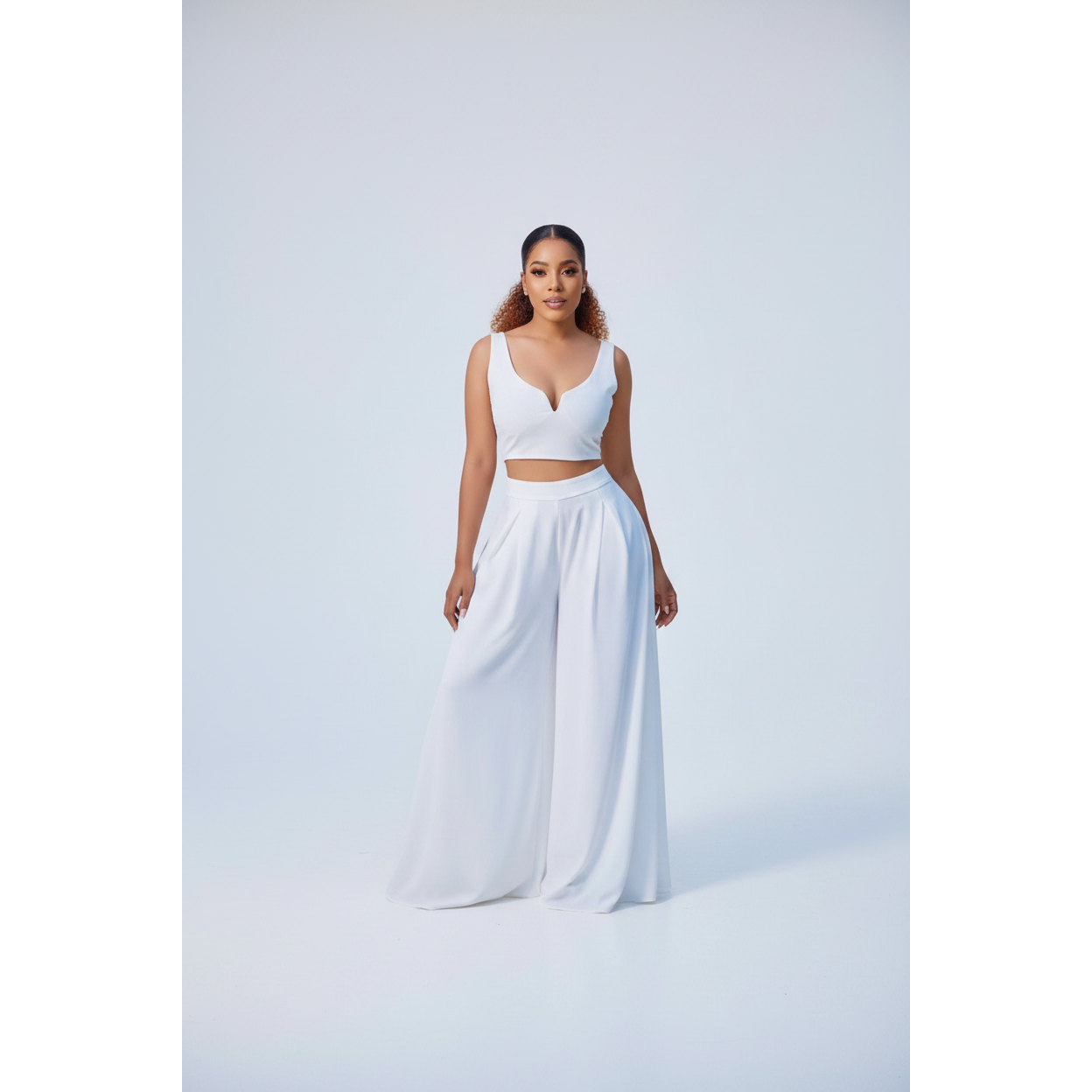 Palazzo Pants and Sleeveless Top Set