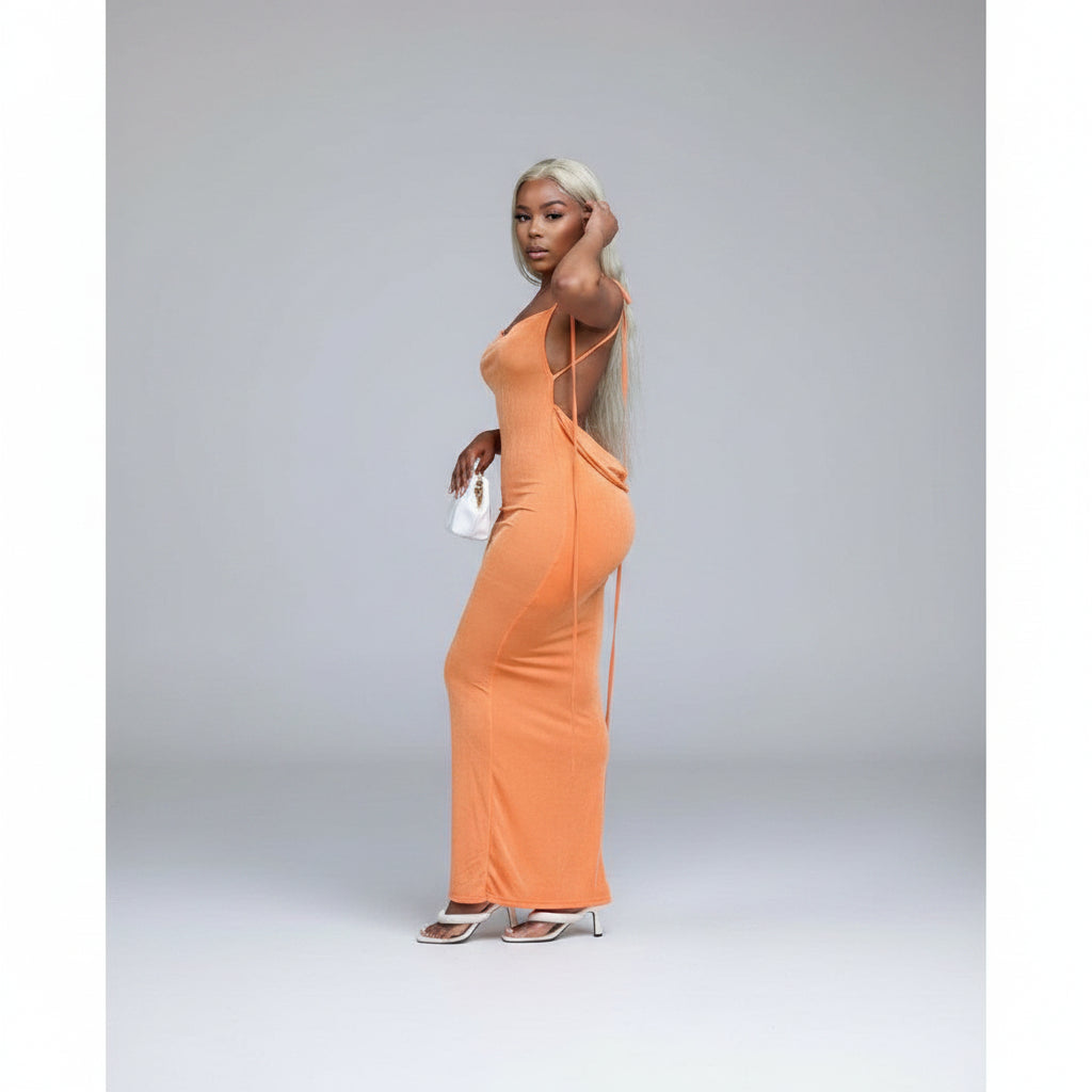 Long Tail Backless Sexy Dress