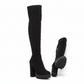 Knee Length  Round Toe High Heel Sock Boots