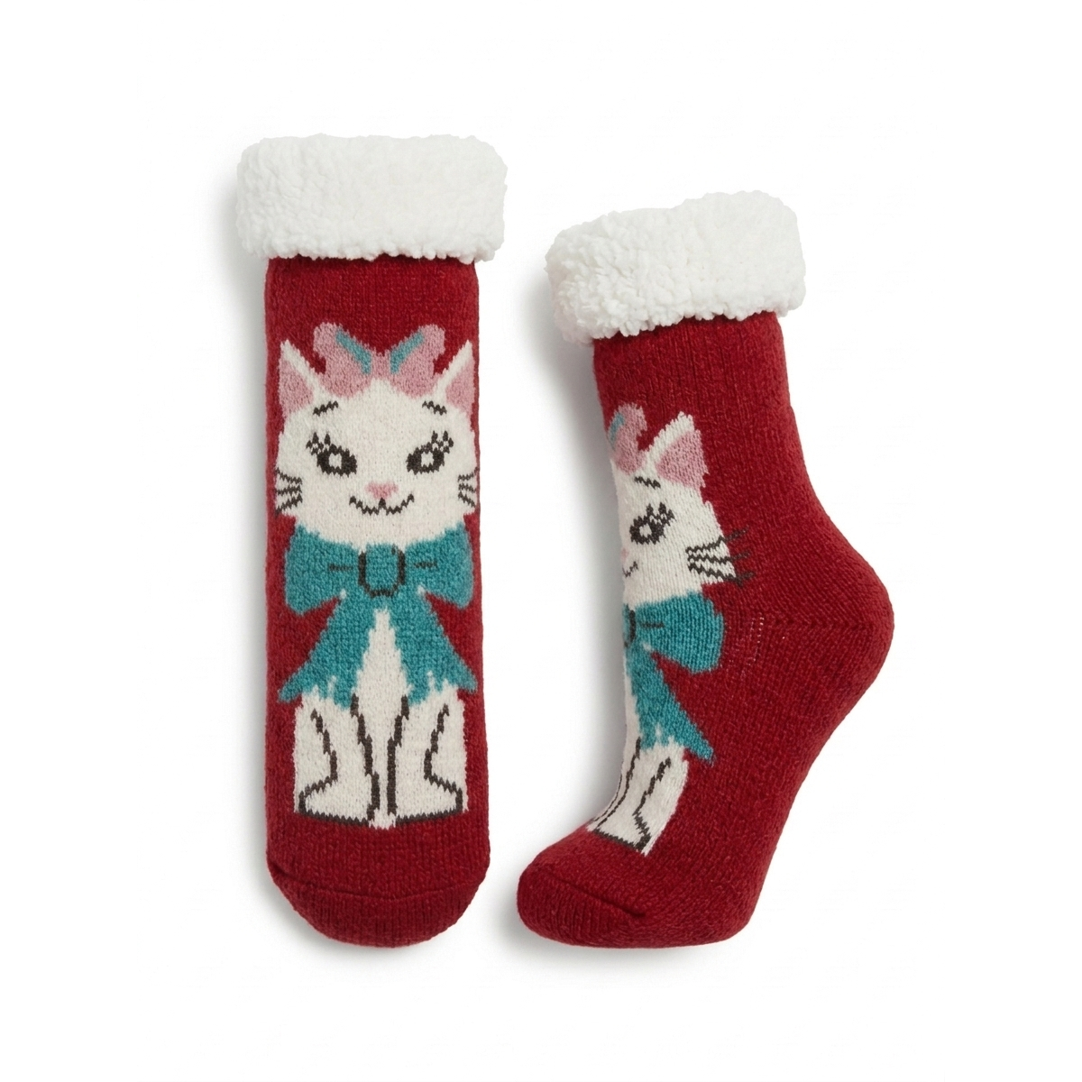 Womens Fuzzy Winter Character Socks