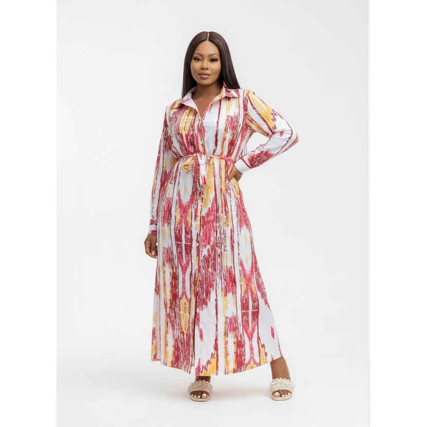 Print Summer Shirt Dress