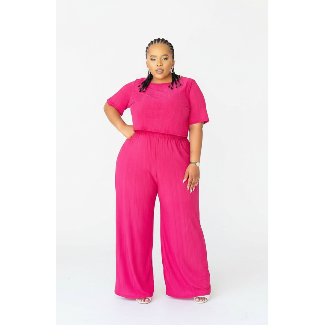 High Waisted Palazzo Pant & Top Set