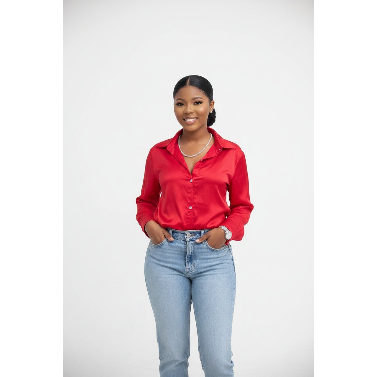Silky Shirt Blouse