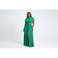 Side Slit Skirt & Knotted Tie Top Set
