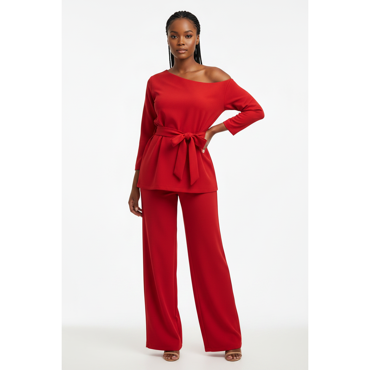 Cold Shoulder Twin Set