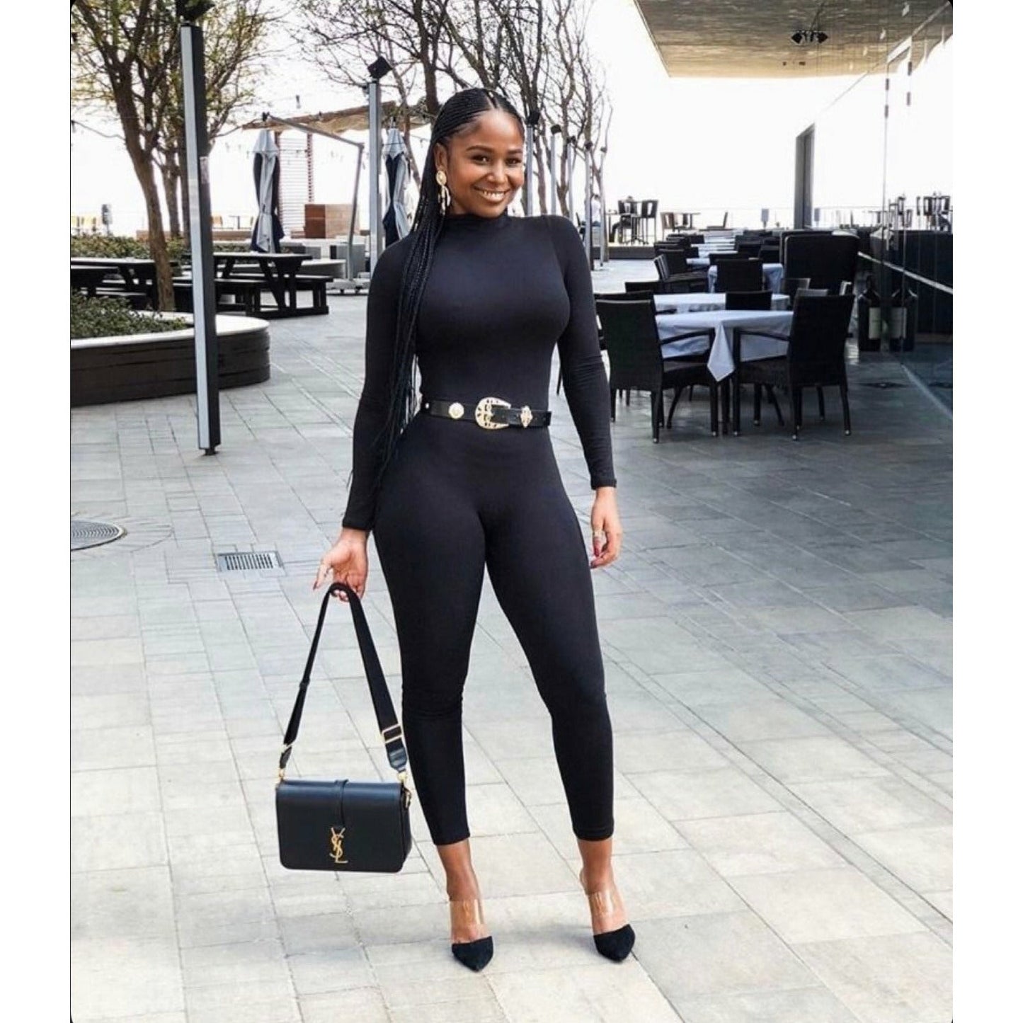 Reversible Zipper Bodyglove Jumpsuit 