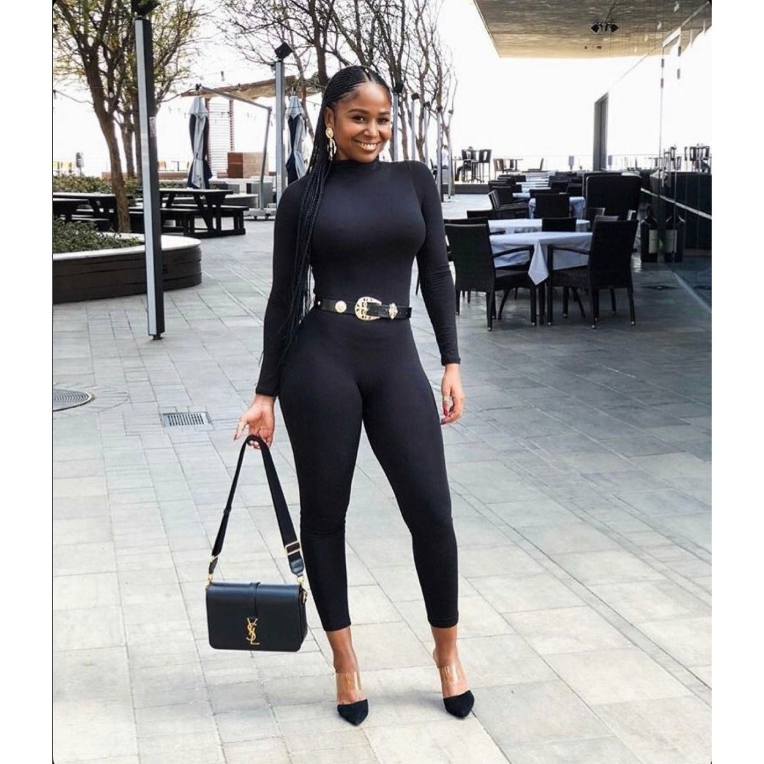 Reversible Zipper Bodyglove Jumpsuit 