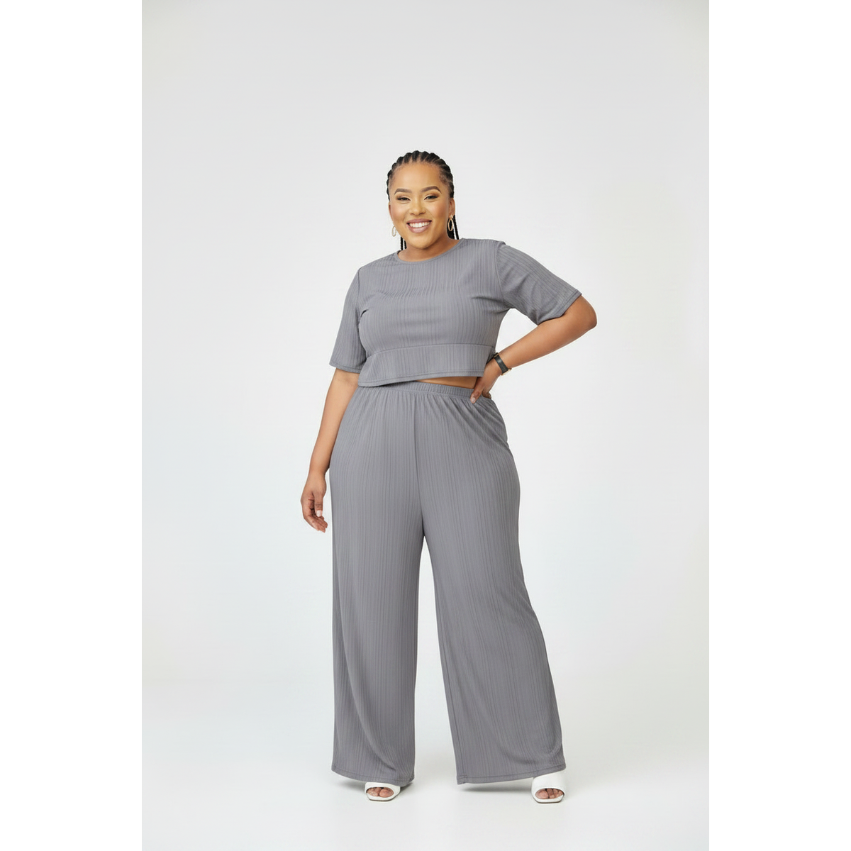 High Waisted Palazzo Pant & Top Set