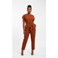 Vintage Fashion Short Sleeve Jumpsuit
