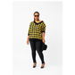 Vintage Loose Plaid V-neck Pullover