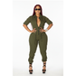 Zipper cargo jumpsuit