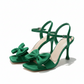 Satin Bow ties Short Heel Shoes