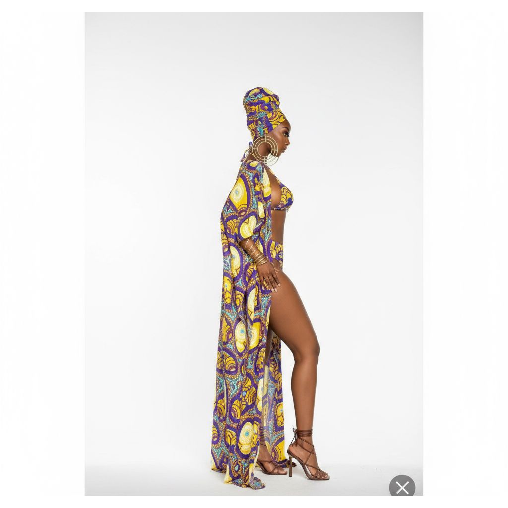 Print 3 piece Bikini Set