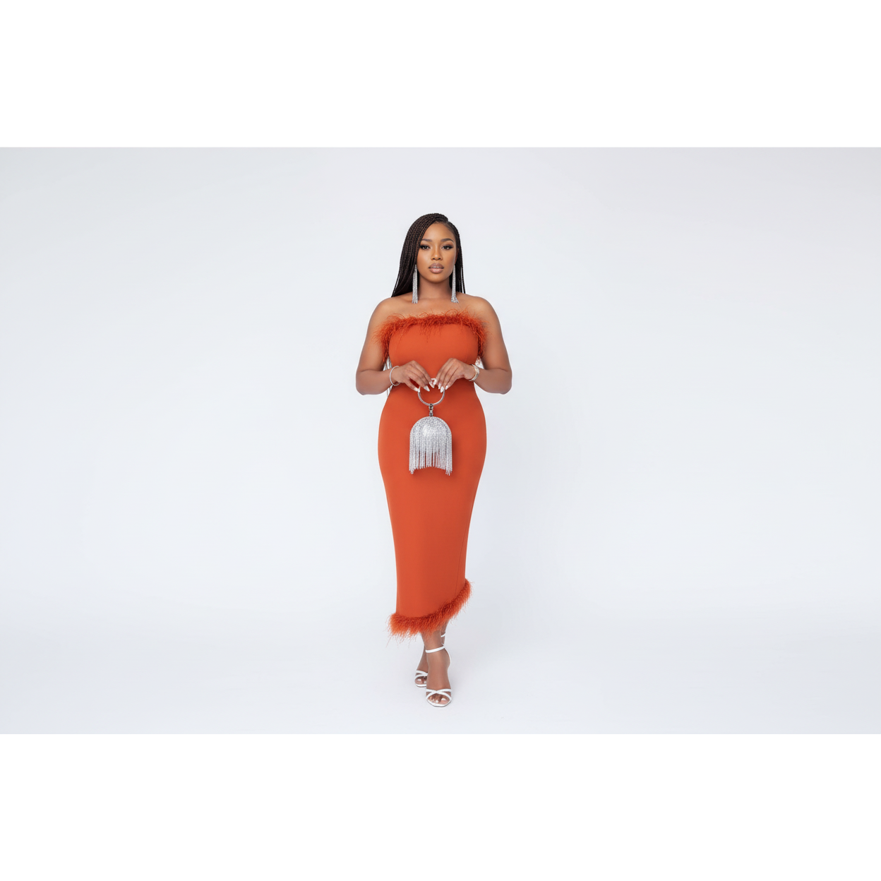 Feather Bandage Dress