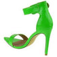 Ankle Strap Stiletto Heel Sandals.
