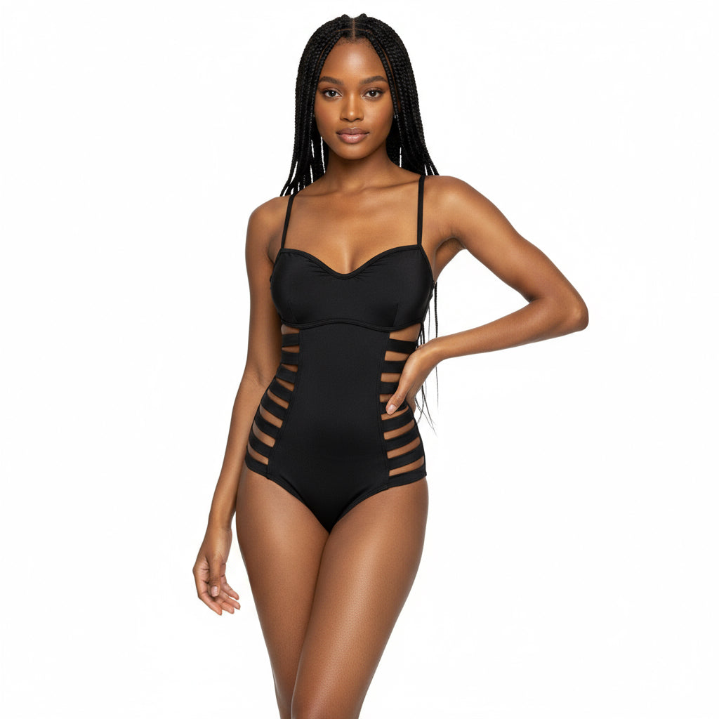 One Piece Bodysuit Backless Swimwear.