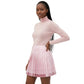 High-Waisted Fit Pleated Mini Skirt