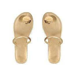 Round Decor Toe Post Thong Sandals.