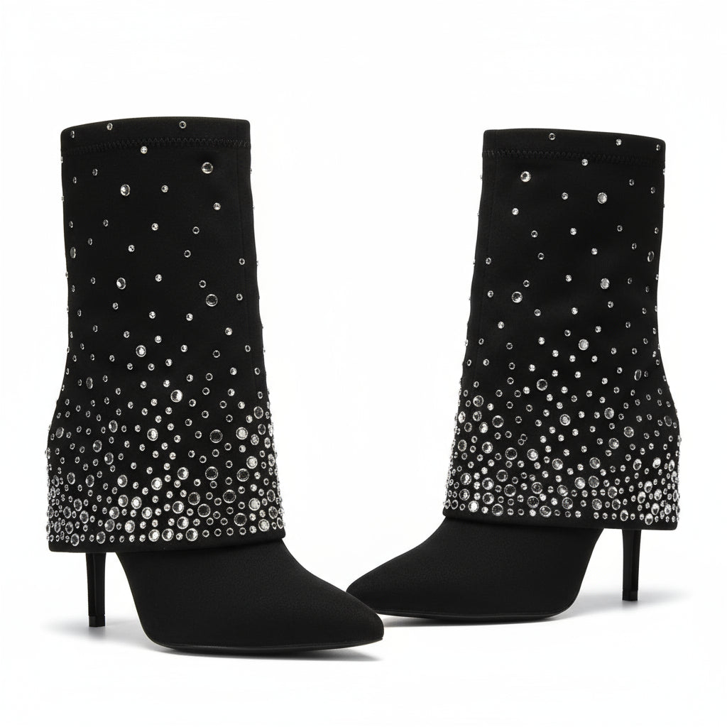 Vintage Glitter Heel Shoes.