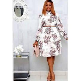 Layered Floral Maxi Dress