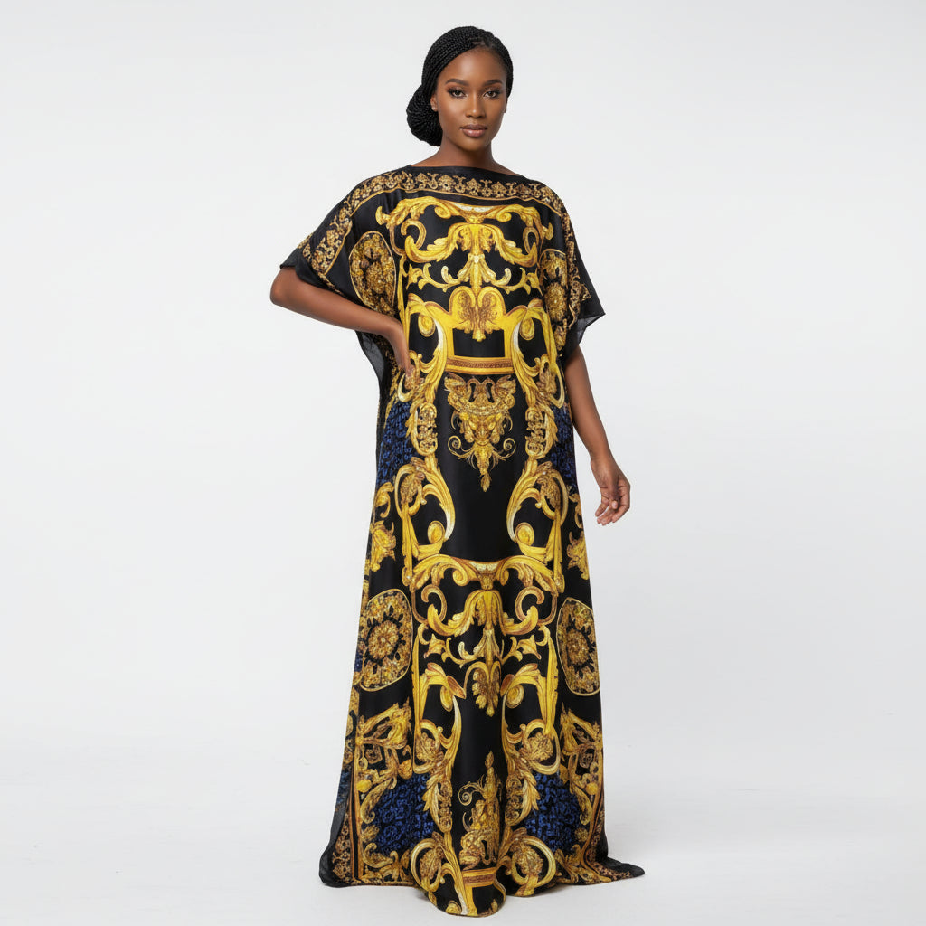African Chiffon Loose Long Dashiki Traditional.