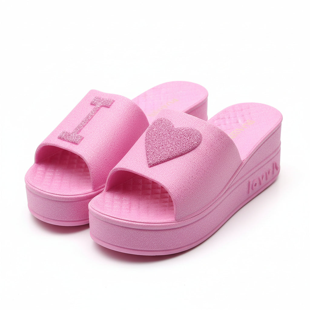 Muffin Thick Sole Flip Flops Flat-bottom.