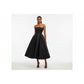 Spaghetti Strap Bustier Midi Dress.