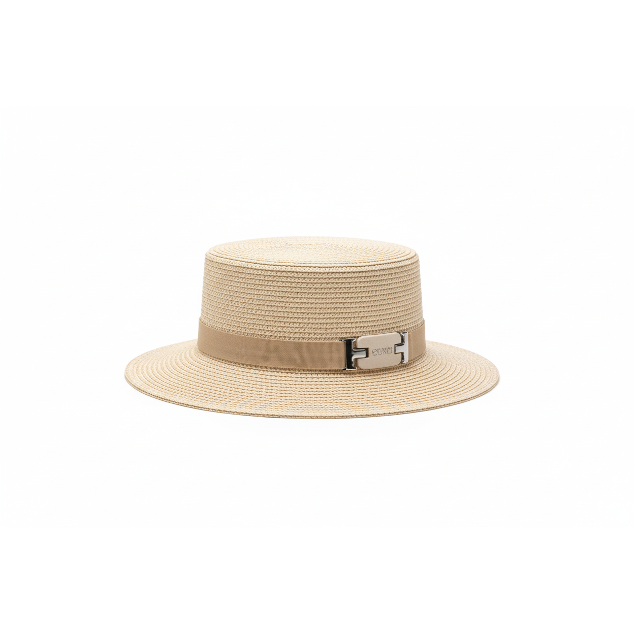Belt Décor Sun Protection Straw Hat For Vacation.