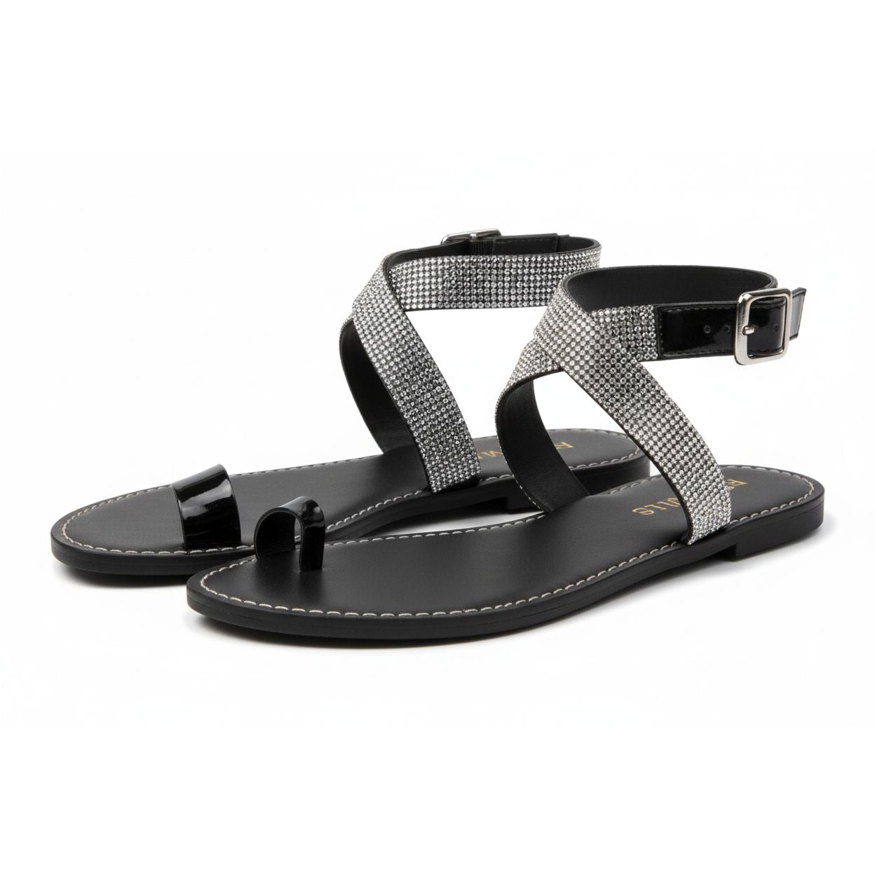 Summer Strappy Cross Buckle Beach Sandals