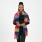 Multi-Color Fringe-Trimmed Blanket Scarf