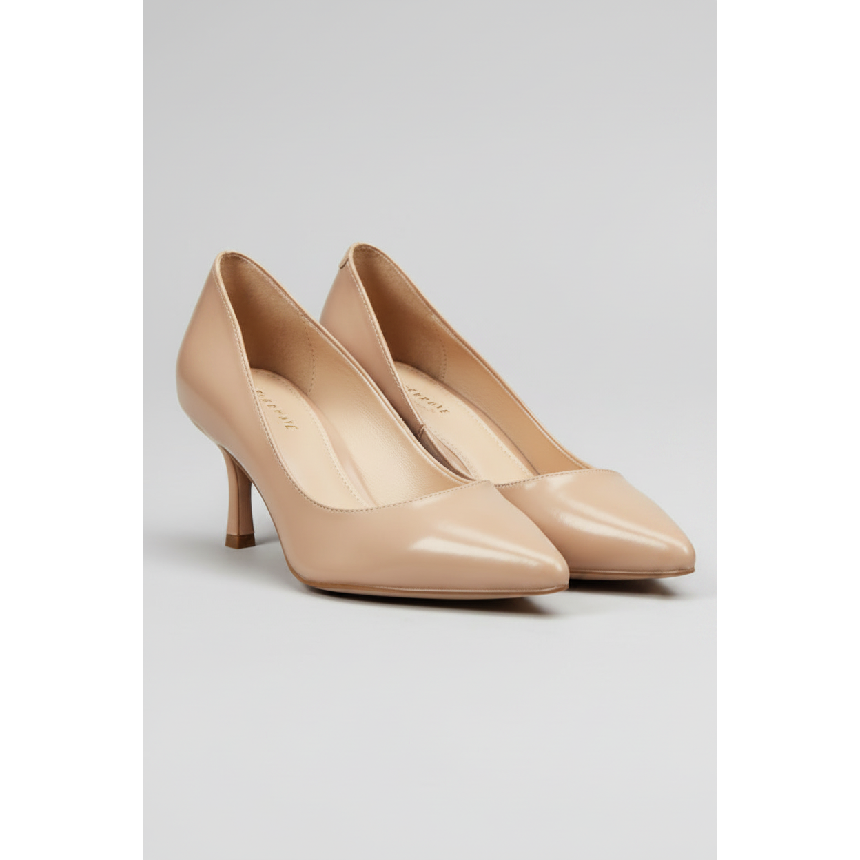 Low Cutter Microfiber kitten High Heels.