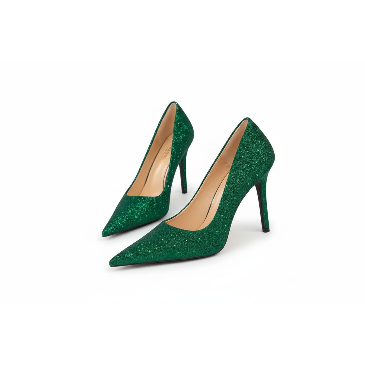 Colored Crystal Pumps High Heel Shoes.