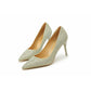 Colored Crystal Pumps High Heel Shoes.