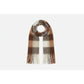 Multi-Color Fringe-Trimmed Blanket Scarf