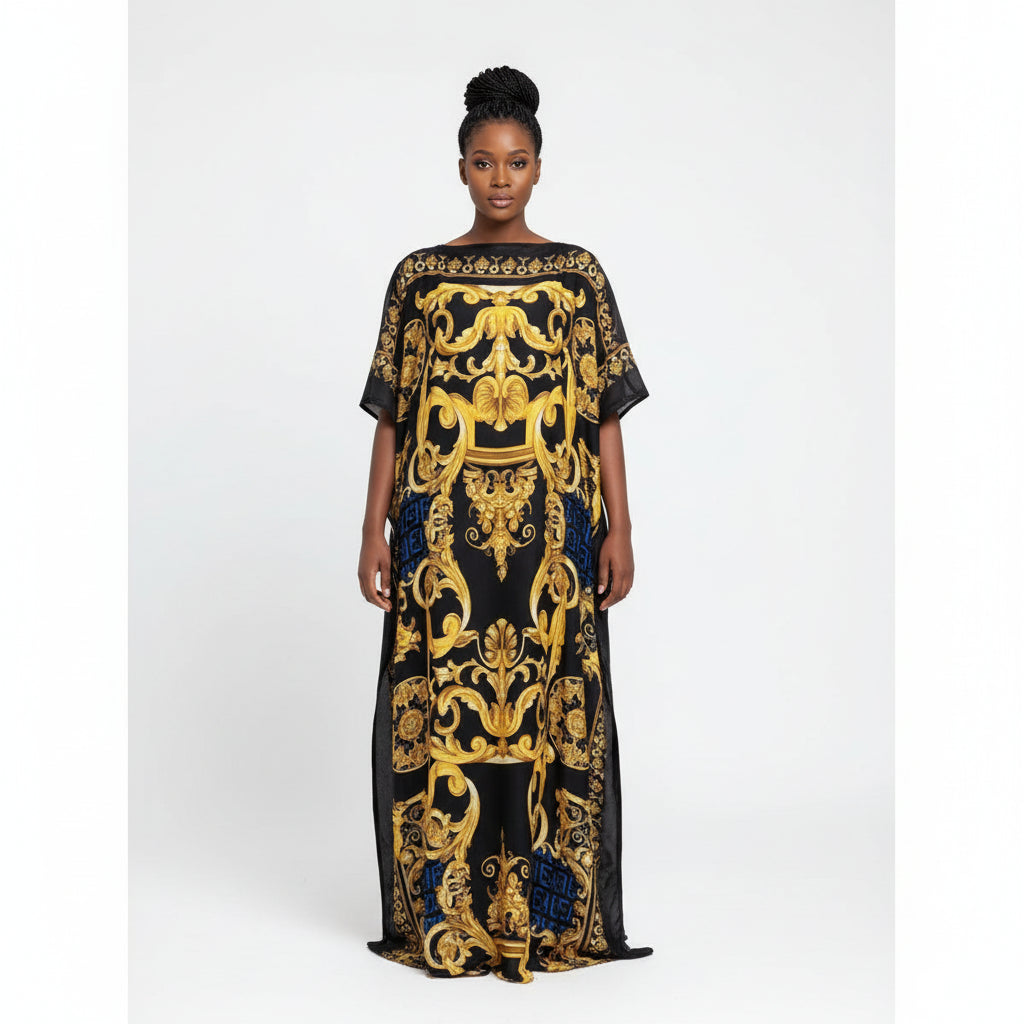 African Chiffon Loose Long Dashiki Traditional.