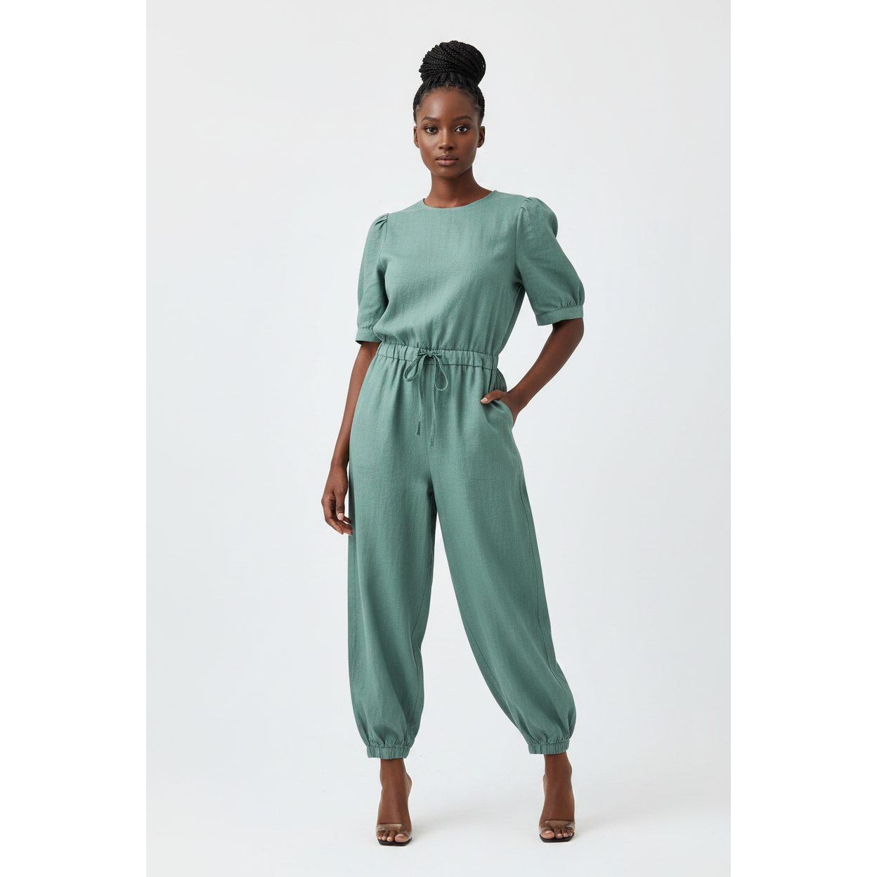 Shelly Back open overall jumpsuit 