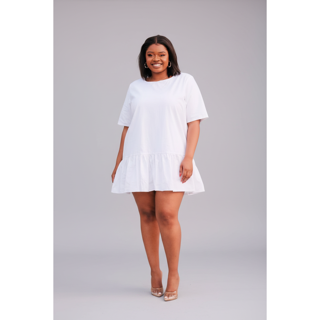 Amanda Round Neck Mini Dress 