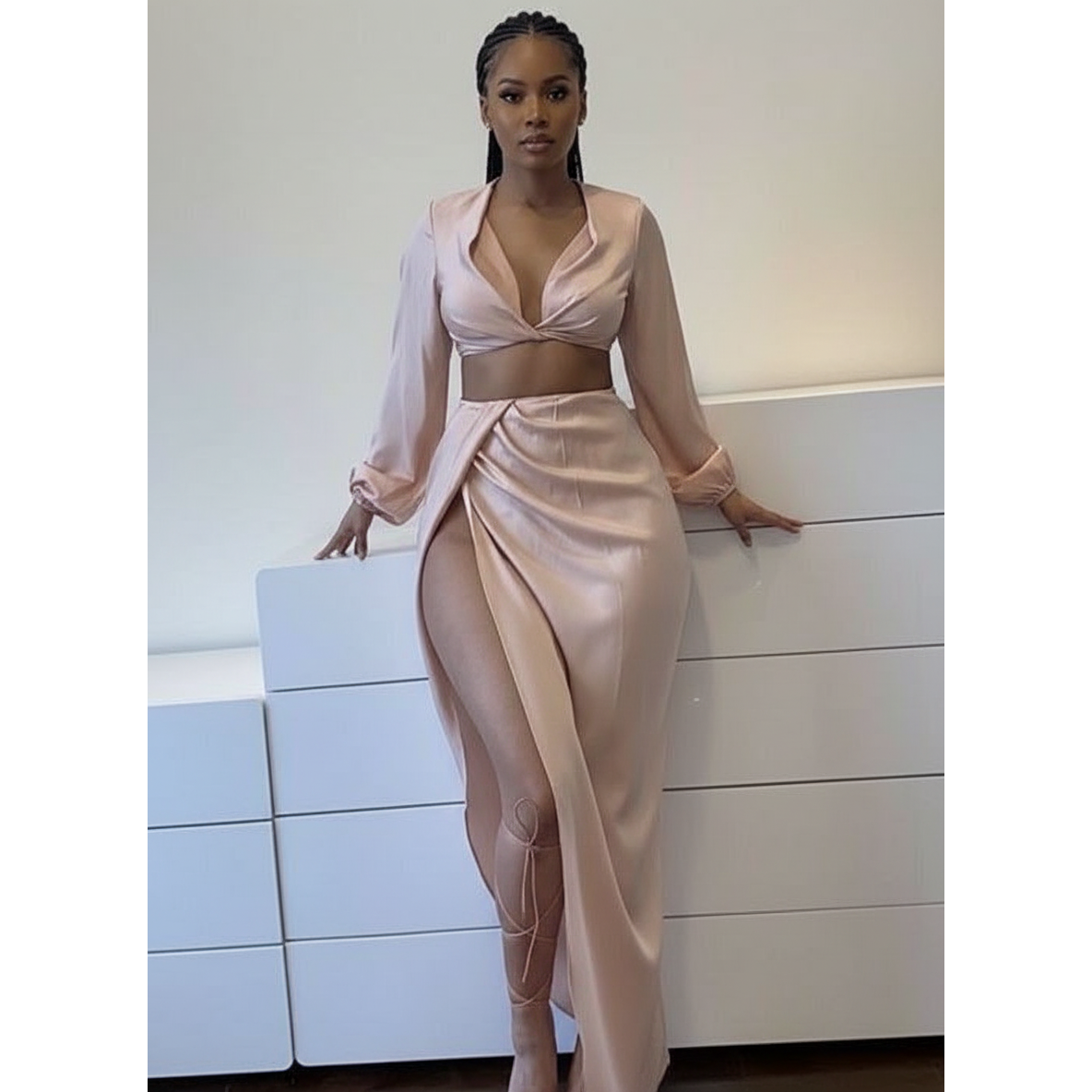 Satin Twin Set