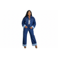 Denim Solid Color 2 Piece Suit Set.