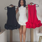 Stylish Sweet Ruffled Mini Dress No