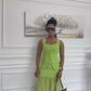 Ladies Single-Breasted Waistcoat & Pleated Fishtail Skirt