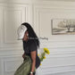 Womens Zip-Through Jacket & Wide-Leg Pants