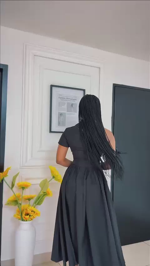 ONE HAND OFF SHOULDER MAXI DRESS – YELLOW SUB TRADING